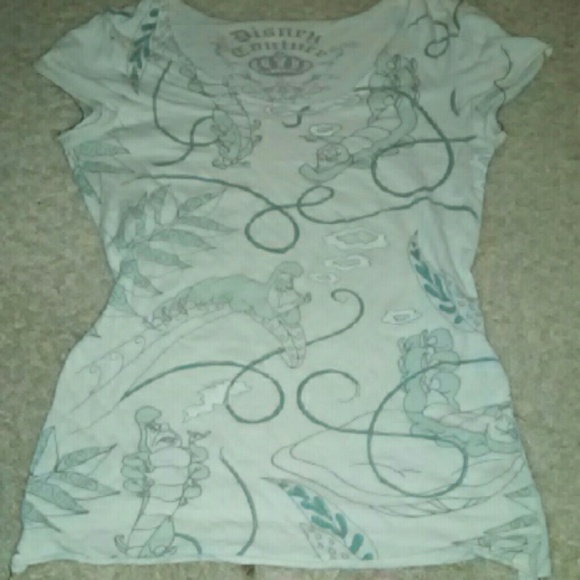 Disney couture smoking caterpillar shirt