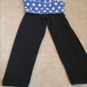 Pink yoga capris size XS