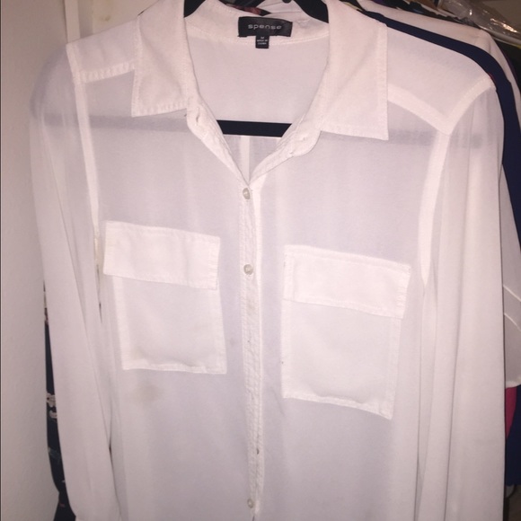 Long sleeve button up blouse