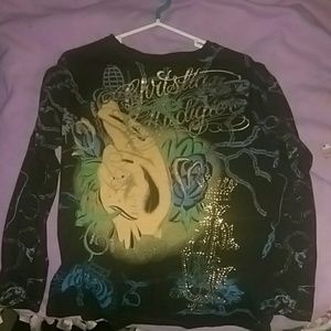 Long sleeve christian audigier shirt