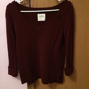 Maroon Abercrombie sweater