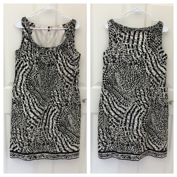 Tahari Linen Dress Animal Print Nordstrom