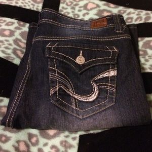 L.E.I Jeans -- Size 15 Short -- Hipster Flare