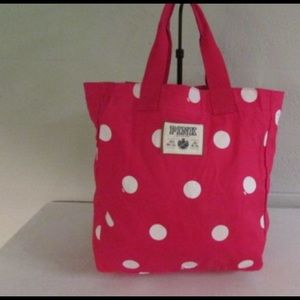 PINK polka dot bag