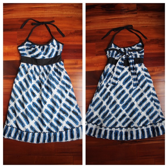 SOLD Anthropologie Setting Westward Halter Dress - Picture 3 of 4