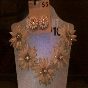 Elegant Mint Green Blue Zirconia Jewelry Set NWT