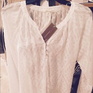 Francesca's Lace cream fancy top
