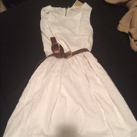 Michael Kors White Dress with Belt