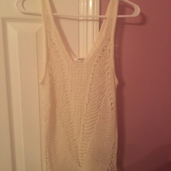 White knit tank