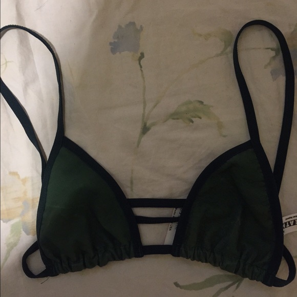 Leather Triangle Bra - Picture 1 of 4