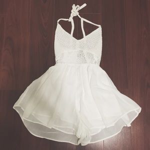A&F White Romper