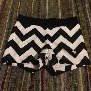 Black and White Chevron Spandex