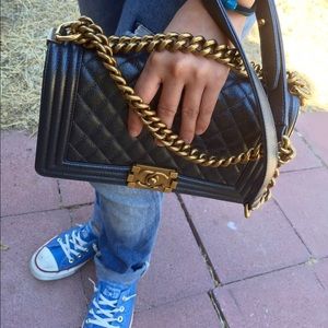 Chanel boy pearl grey going out (addition photo)