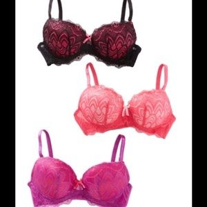 Lot of Rene Rofe Convertible Push Up Bra 36B