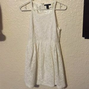 White Floral Skater Dress