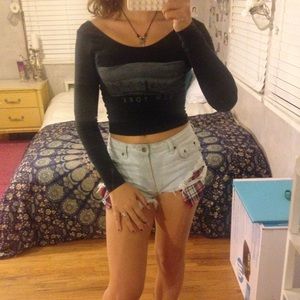 Brandy Melville Long Sleeved Crop Top