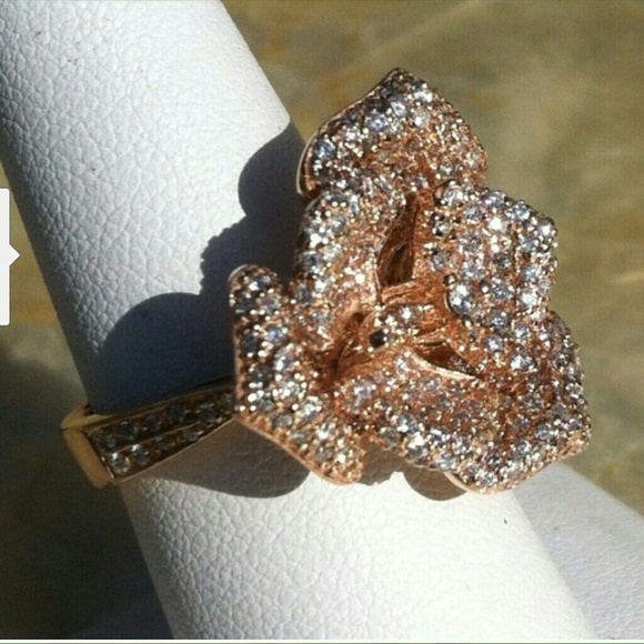 1.99 ct rose gold sonia bitton diamond ring - Picture 3 of 4