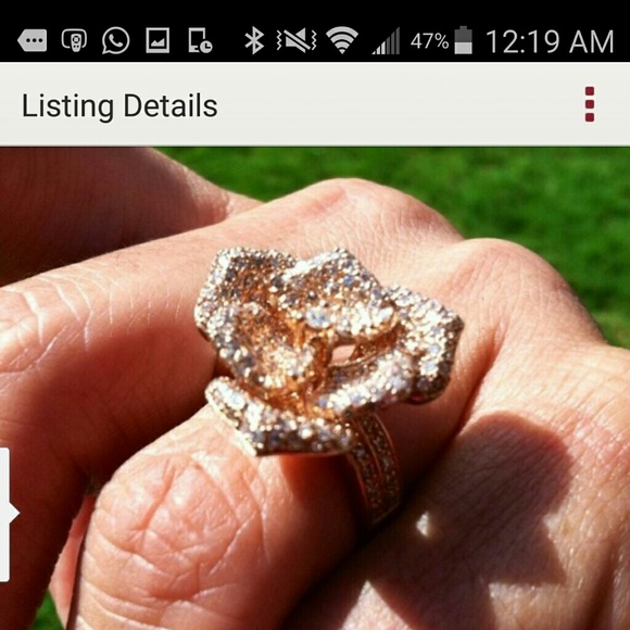 1.99 ct rose gold sonia bitton diamond ring - Picture 4 of 4