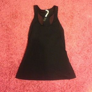 Black Lululemon Work-Out Top