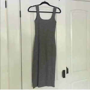 Topshop ribbed bodycon midi dress