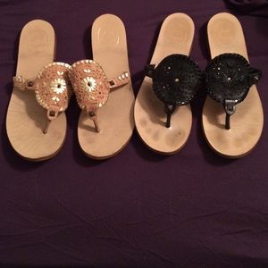 Jack Roger Sandals. 2 pairs!