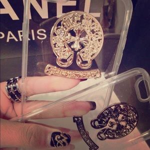 Chrome heart style iPhone 6/ plus case