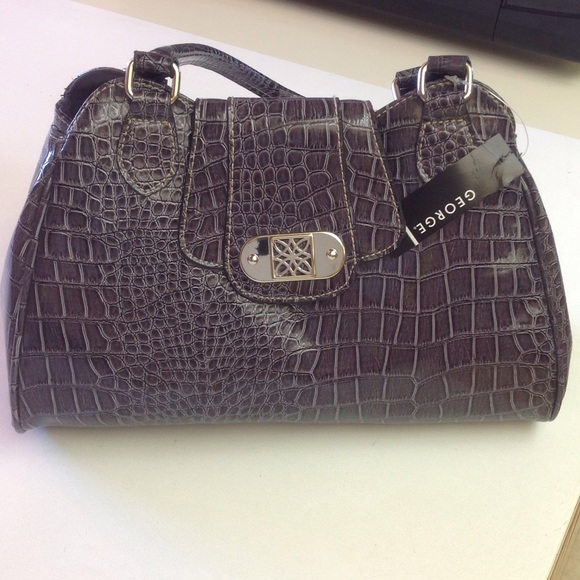 Gray George handbag.