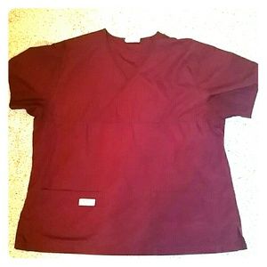 Maroon Srub Top