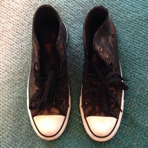 Converse High Top Bronze & Black Chuck Taylor Shoe