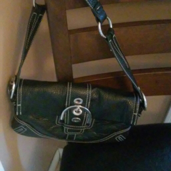 Coach Mini Leather Flap Purse