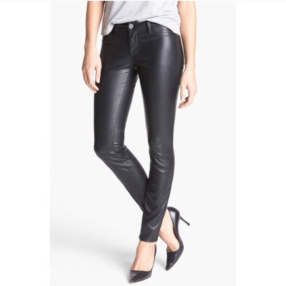 Genetic Shya Soft Leather Skinnies sz 27 Navy