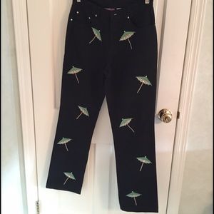 CJ Lang black skinny umbrella pants!