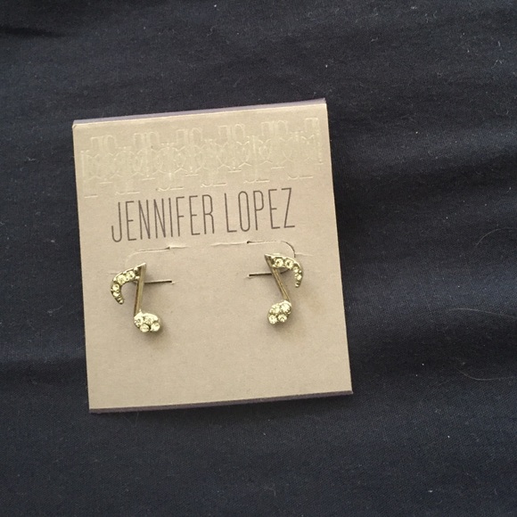 Jennifer Lopez Accessories - Music note earrings