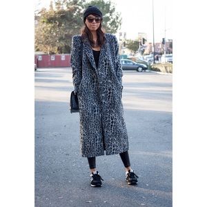 H&M Leopard Print Coat