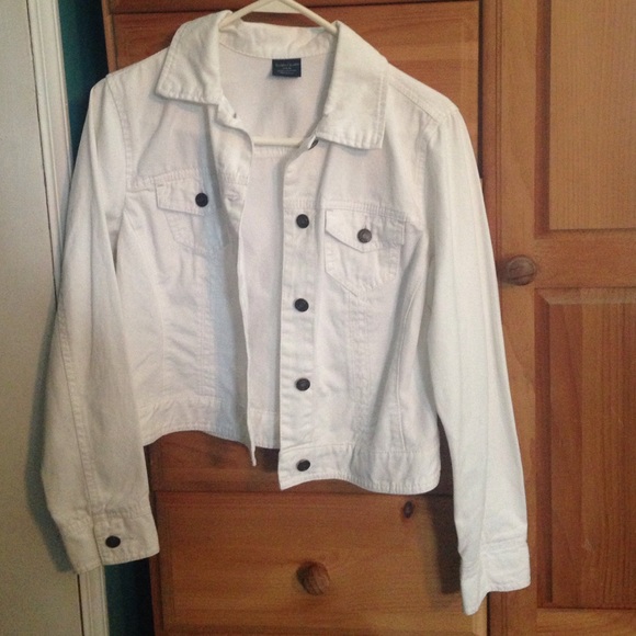 White jean jacket