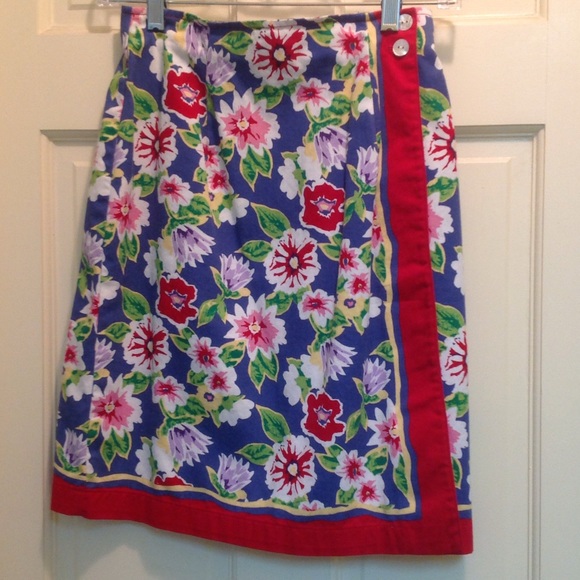 Talbots floral skirt
