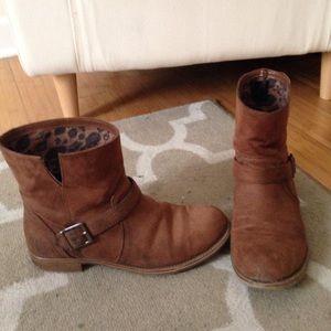 Brown Suede Boots