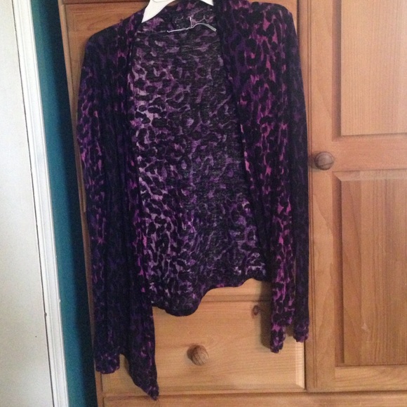 Cheetah print cardigan