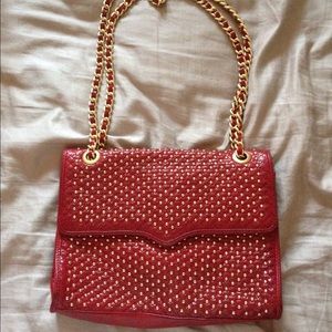 Rebecca Minkoff Red Large Studded Affair Bag