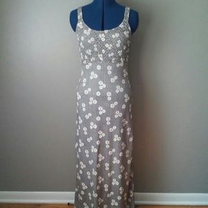LAST CALL Vtg 90s daisy grunge print maxi