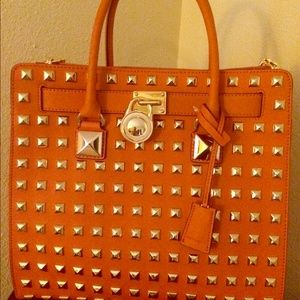 Michael Kors Hamilton Studded Handbag