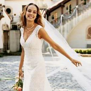 Absolutely gorgeous all over beaded lace gown.