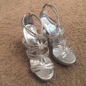 Silver shoes