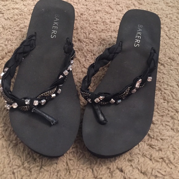 Wedge flip flops