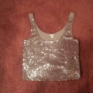 GUESS Sequin tank top (cropped)