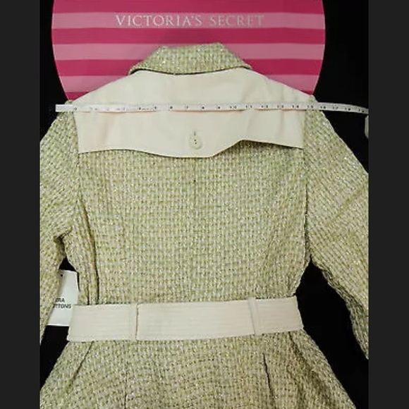 Victoria's Secret VS Lurex Trench Coat Size Medium - Picture 3 of 4