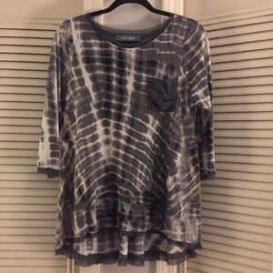 Grey drape tunic
