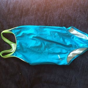 Girls blue and green speedo