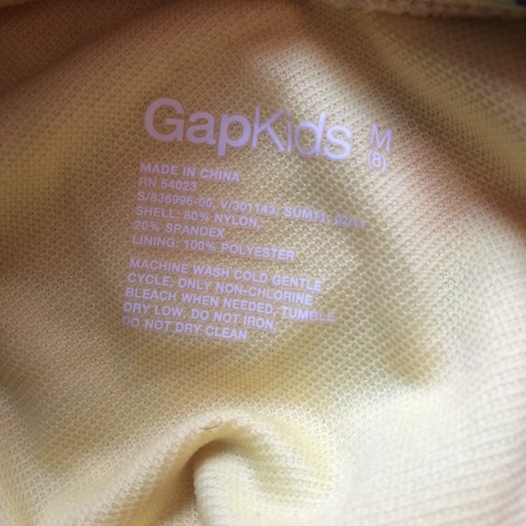 Girls yellow flower bathing suit - Picture 3 of 3