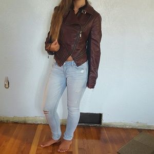 Leather Zipper Jacket